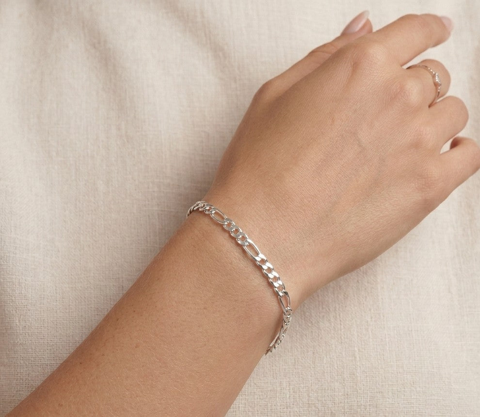 Pulsera figaro minimal shine