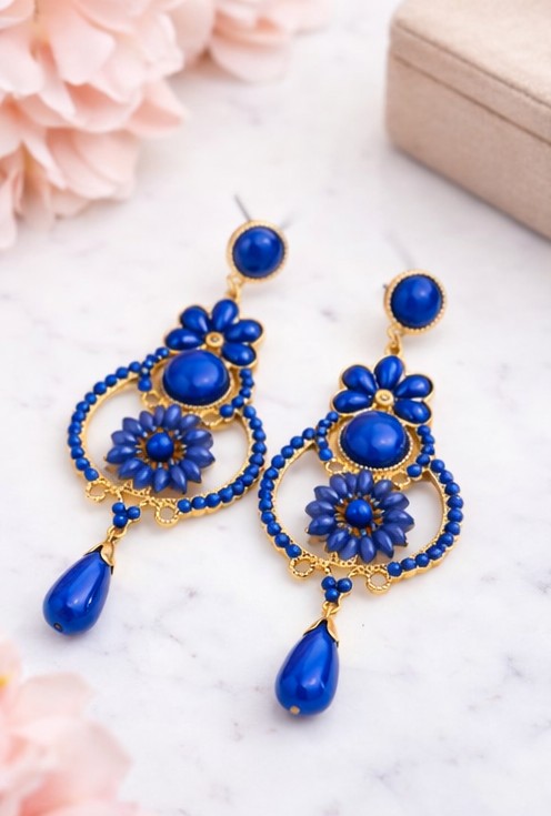 Pendientes Sueño Flamenco Azul