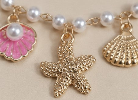 Collar perlas encanto de sirena