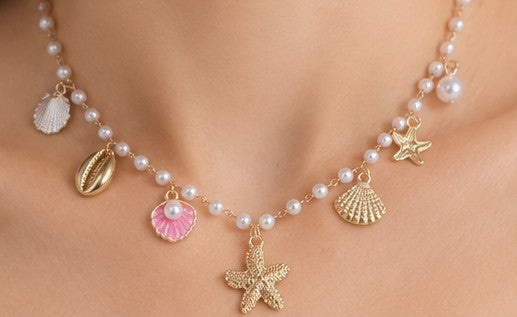 Collar perlas encanto de sirena