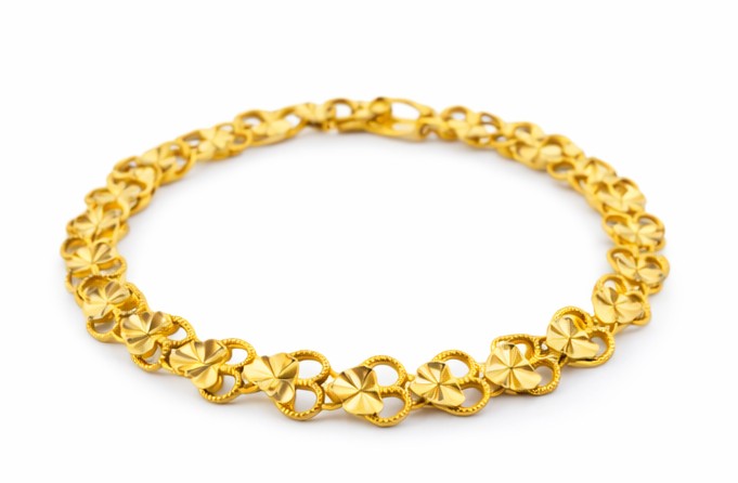 Pulsera cadena de corazones