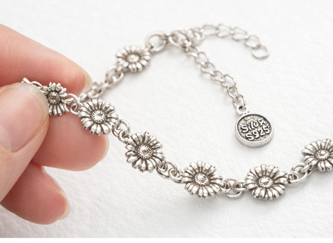 Pulsera primavera de margaritas