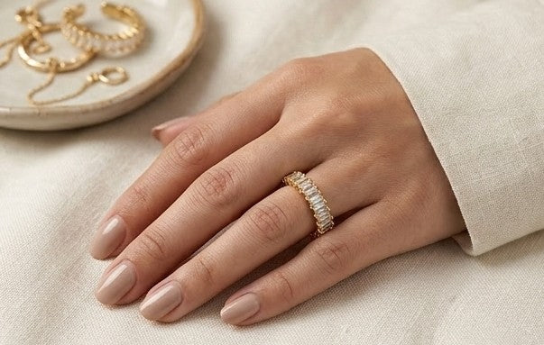 Anillo eternity cristal