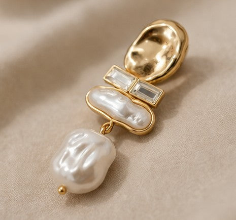 Pendientes elegancia perlas nacaradas