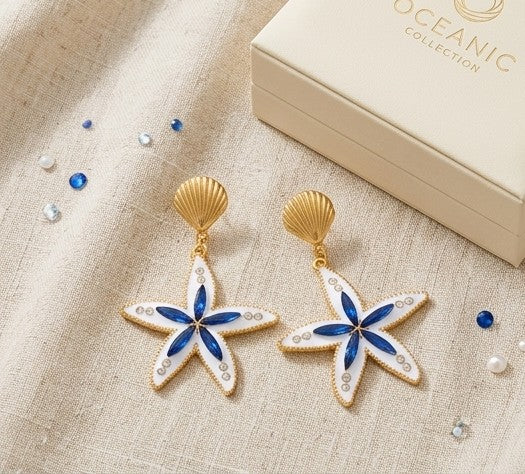 Pendientes estrella blue ocean