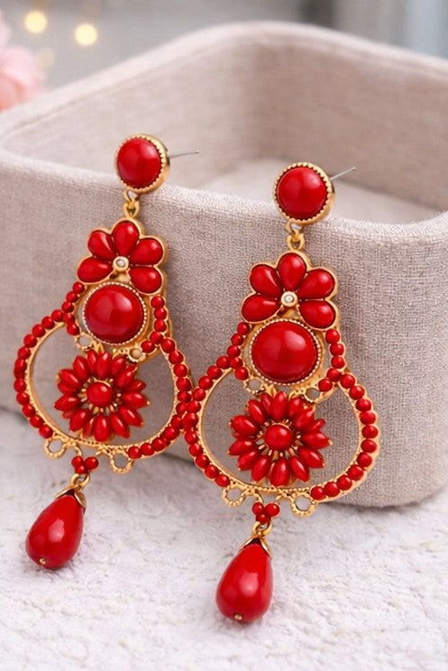 Pendientes Sueño Flamenco Rojo