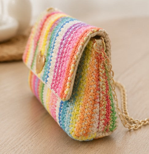 Bolso arcoiris corazón