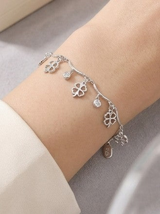 Pulsera trébol de la suerte