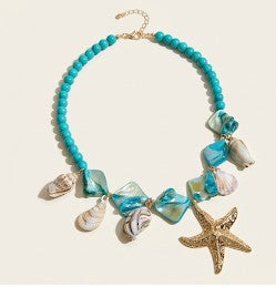 Collar marina turquesa