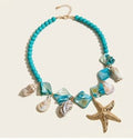 Collar marina turquesa