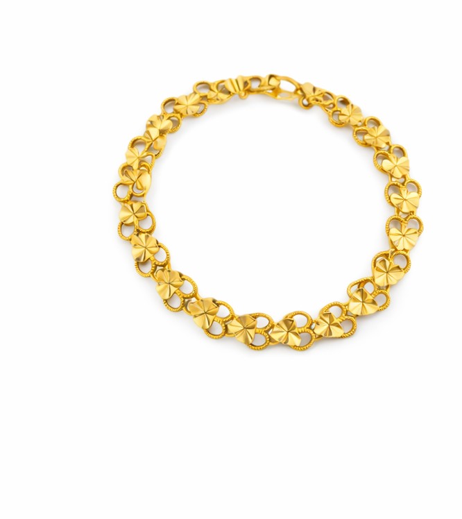 Pulsera cadena de corazones