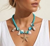 Collar marina turquesa