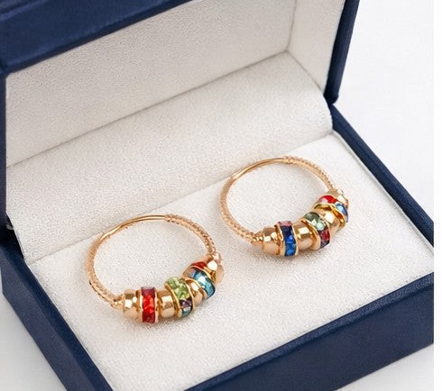 Pendientes arcoiris elegance