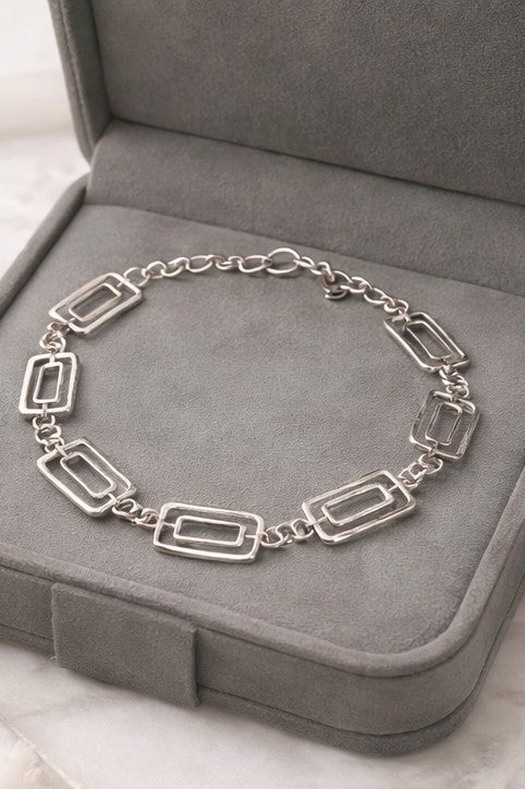 Pulsera eslabones rectangulares